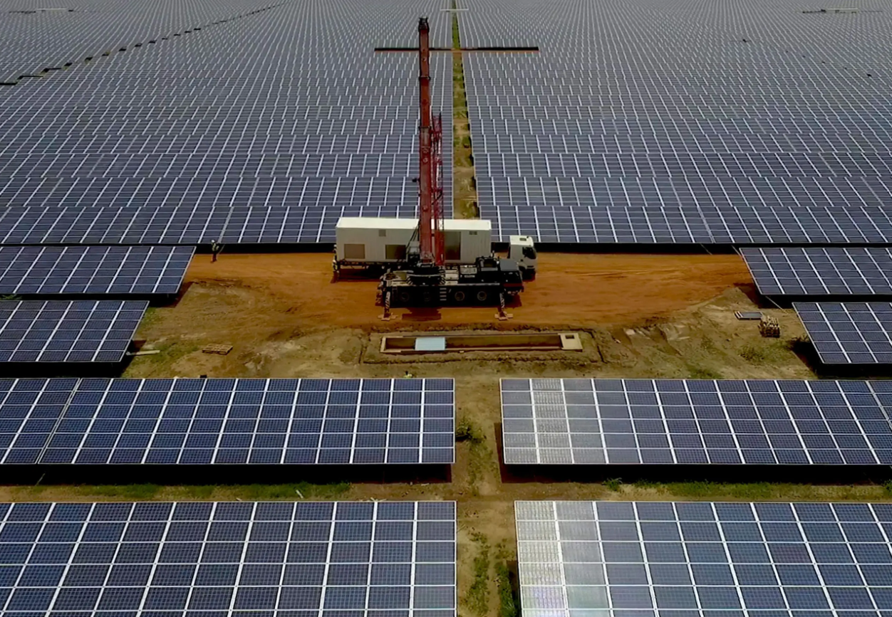 Zagtouli solar power station near Ouagadougou in Burkina Faso